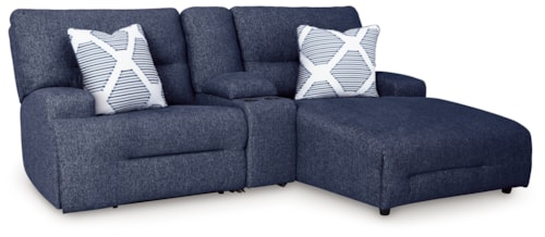 3-Piece Power Reclining Sectional Sofa With Chaise