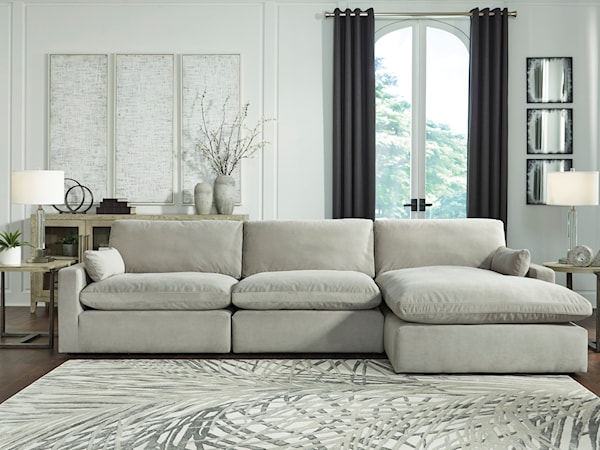 3-Piece Sectional with Chaise