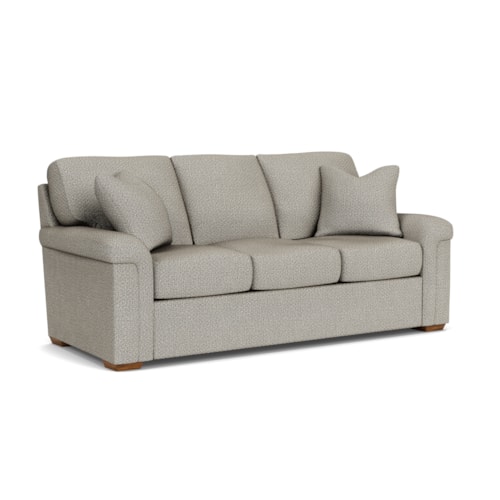 Casual Sofa with Pillow Arms