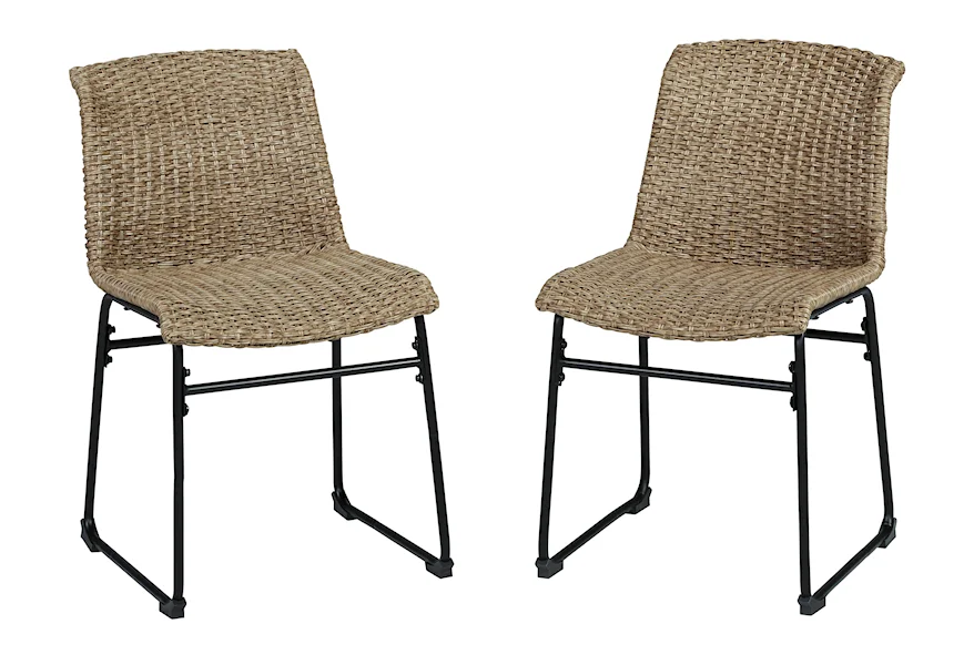 Amaris Set of 2 Outdoor Dining Chairs by Signature Design by Ashley at VanDrie Home Furnishings