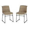 Signature Design by Ashley Amaris Set of 2 Outdoor Dining Chairs