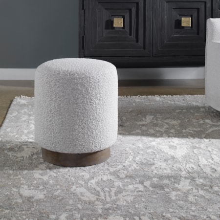 Avila Light Gray Ottoman