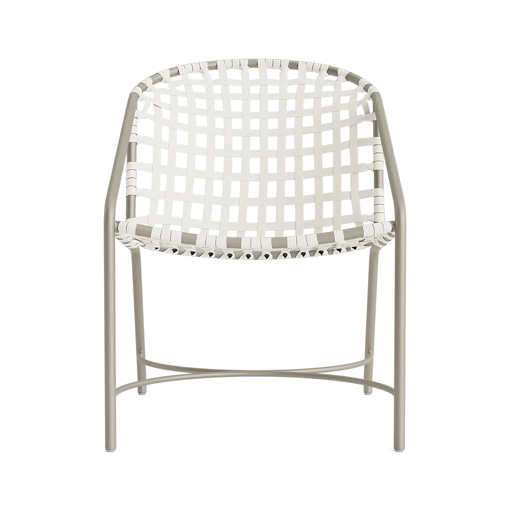 Vinyl Strap Dining Arm Chair