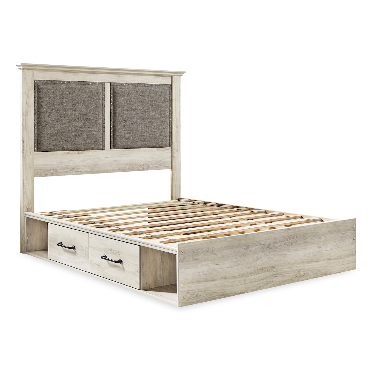 Signature Design Cambeck King Upholstered Bed w/ 4 Drawers