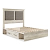 Ashley Furniture Signature Design Cambeck Queen Upholstered Bed w/ 4 Drawers