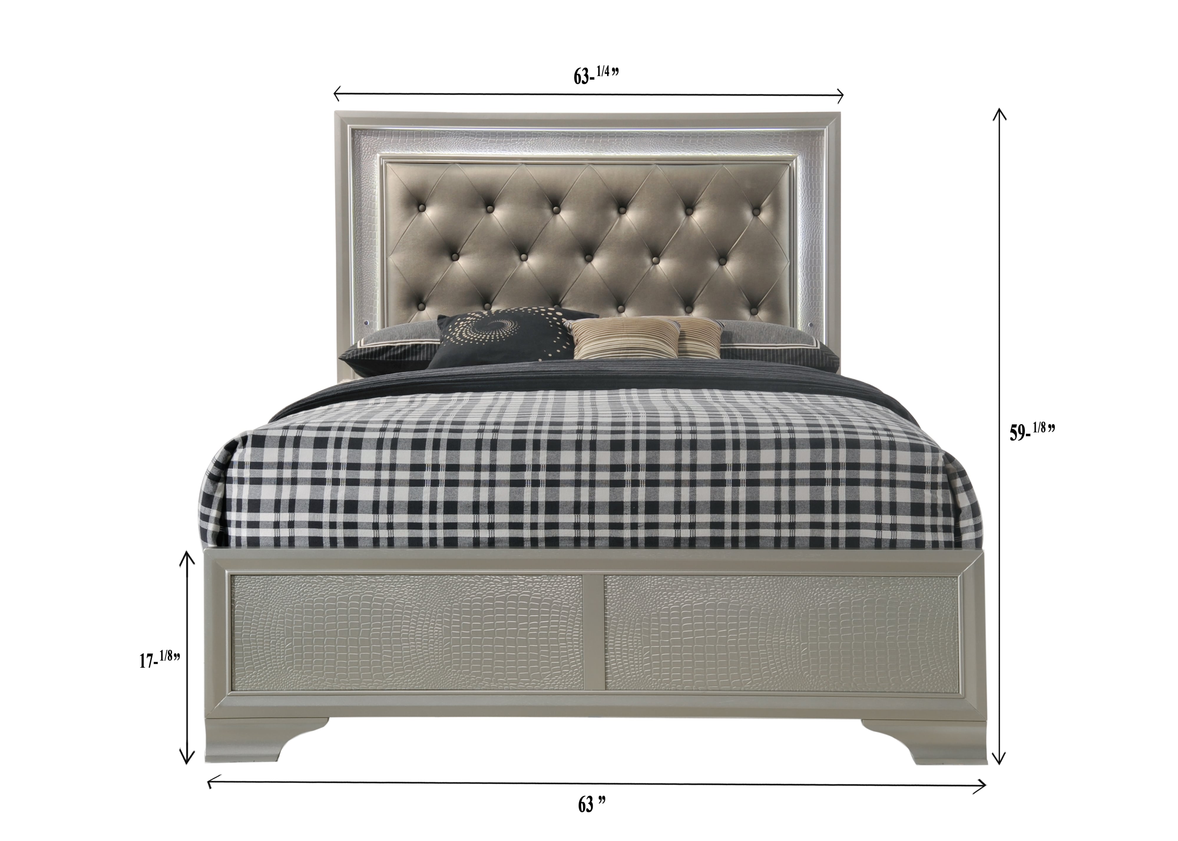 Upholstered Headboard Bed