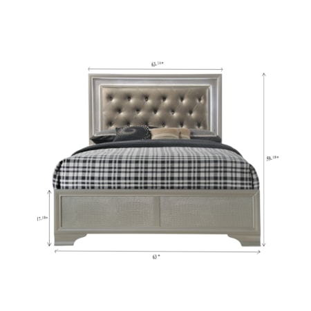 Upholstered Headboard Bed