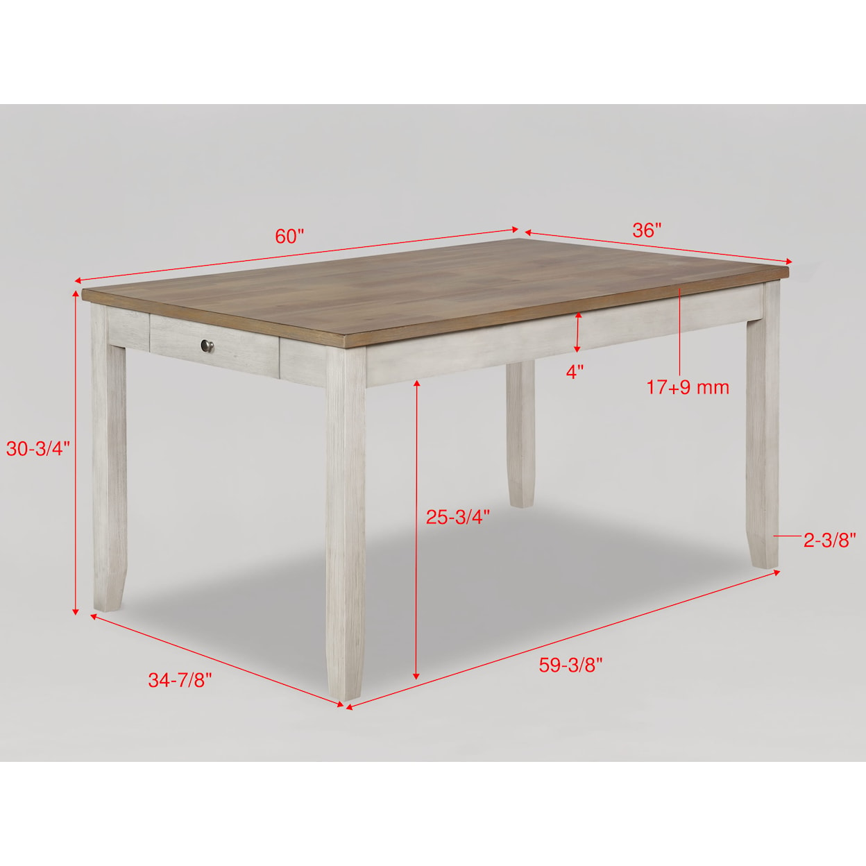 Crown Mark Nina Dining Table