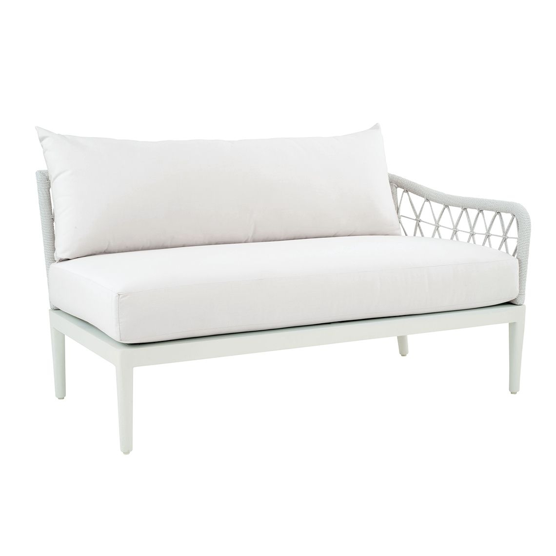 4-pc. L-Shape Sectional Sofa w/Woven Back