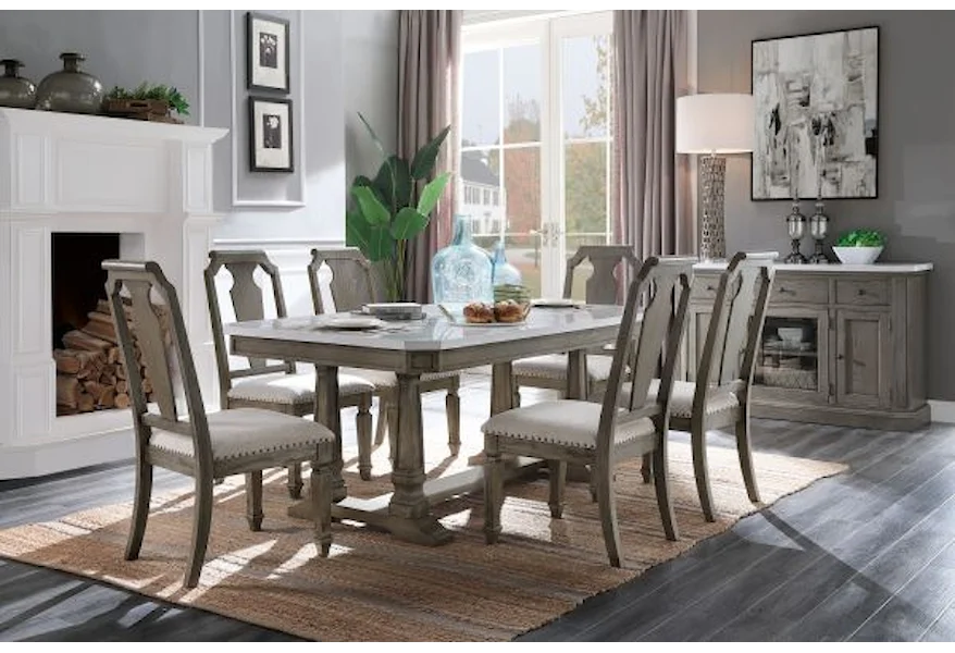 Zumala Dining Set by Acme Furniture at Dream Home Interiors