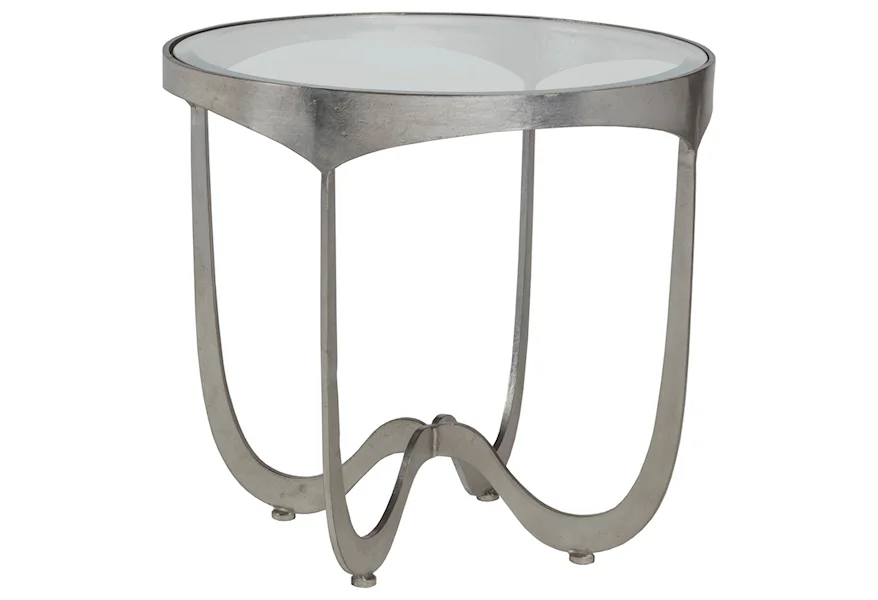 Artistica Metal Sophie Round End Table by Artistica at Alison Craig Home Furnishings