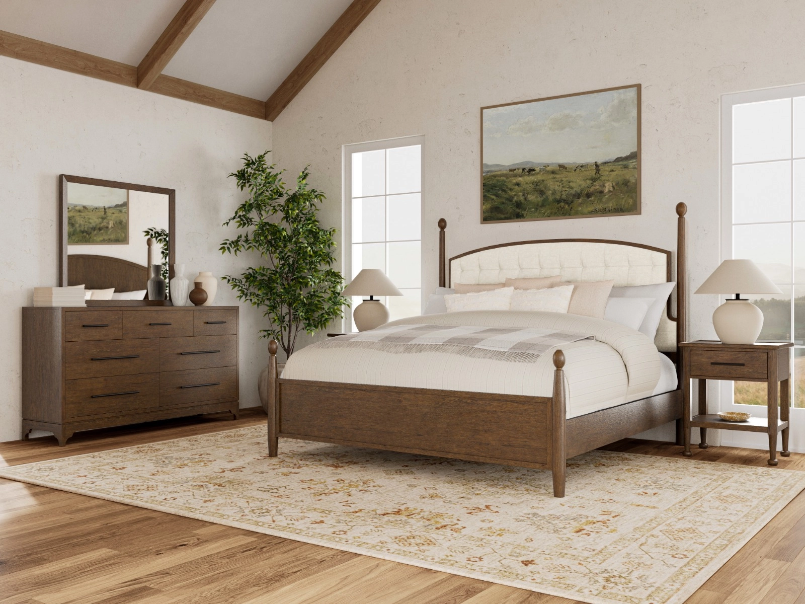 Riverside Furniture Calhoun Upholstered Queen Bed
