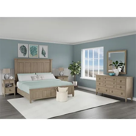 Coastal Style 5-Piece Queen Bedroom Set