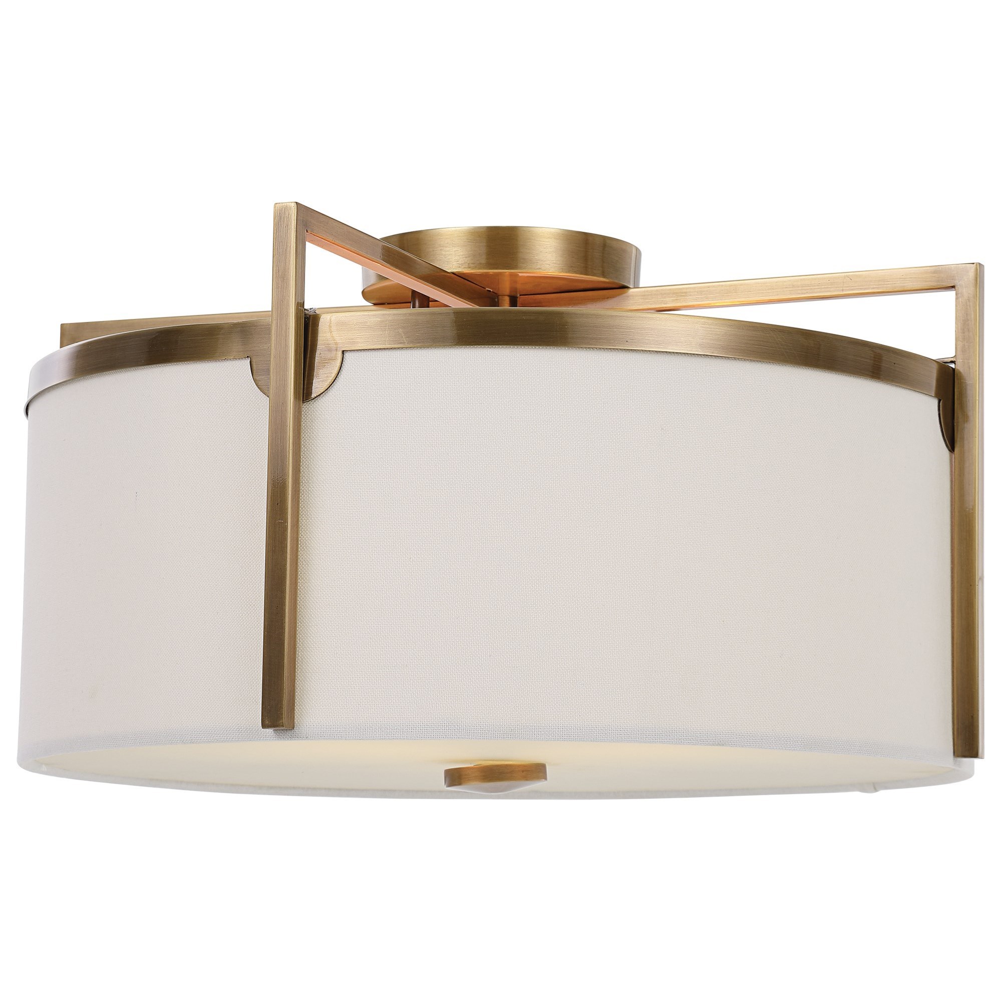 Uttermost Lighting Fixtures - Pendant Lights Colfax Brass 3 Light Semi Flush