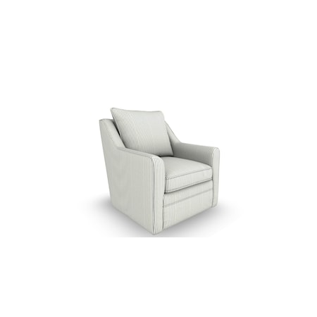 Pillow-Back Swivel Chair