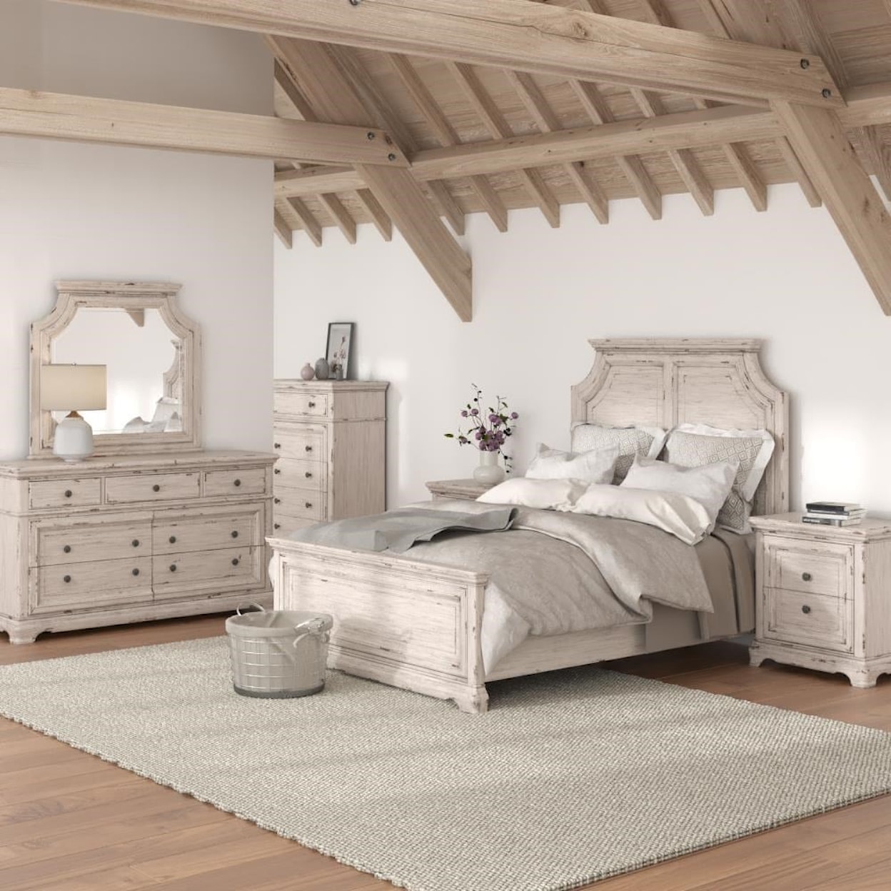 American Woodcrafters Providence King Bedroom Group
