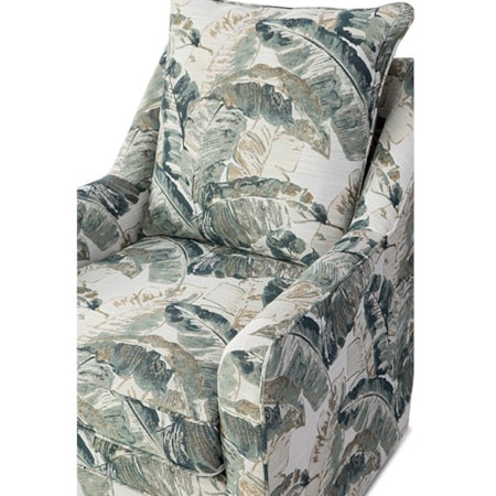 Pillow-Back Swivel Chair