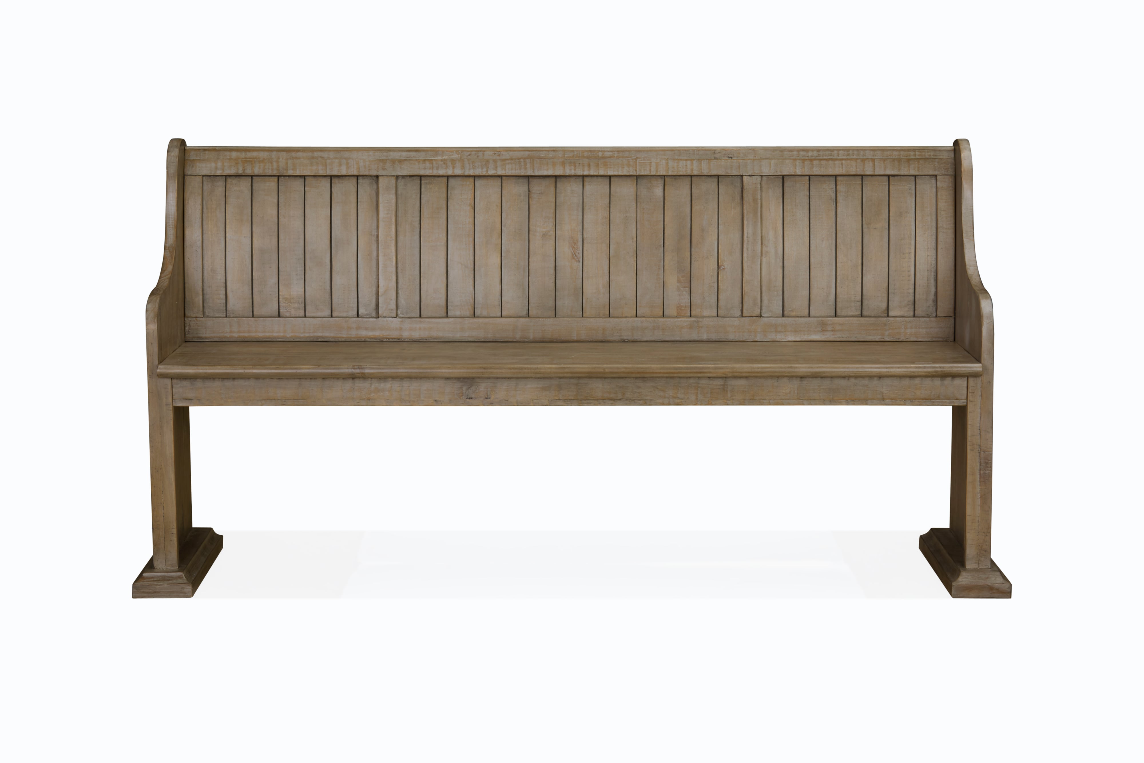 graywashed eucalyptus marciana outdoor dining bench