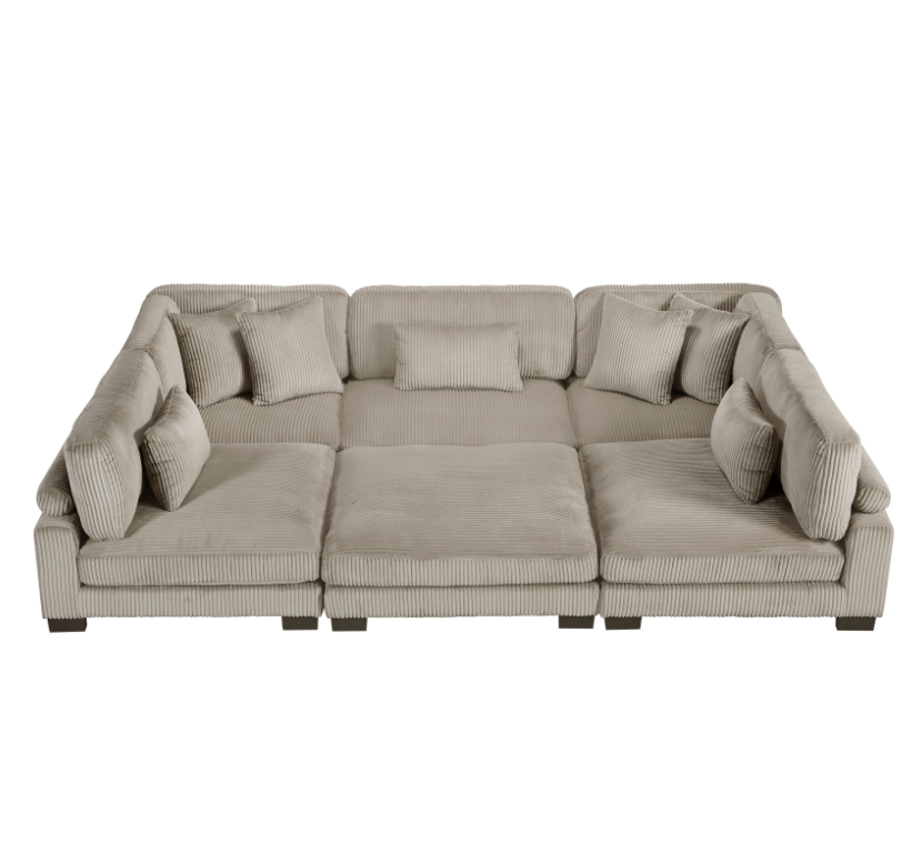 Homelegance Traverse 6-Piece Sectional Sofa