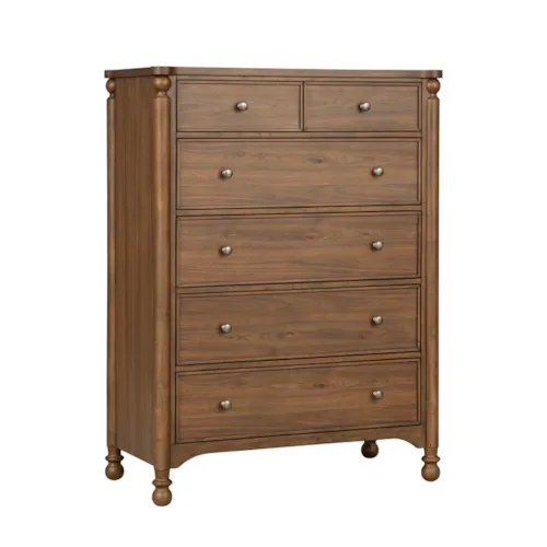 Traditional Drawer Chest with Six Drawers