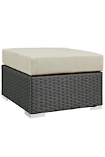 Modway Sojourn Outdoor Patio Sunbrella® Ottoman - Gray