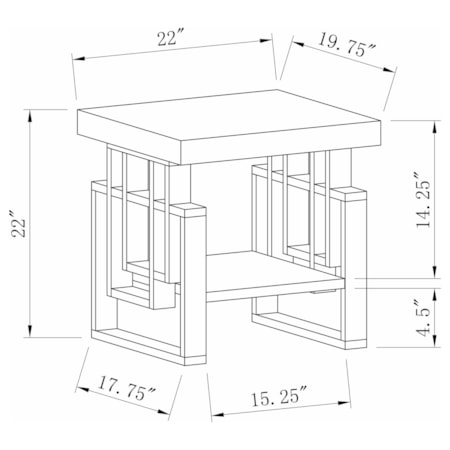 Schmitt Side End Table