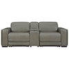 Ashley Furniture Signature Design Correze Power Reclining Loveseat w/ Console