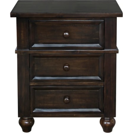 3-Drawer Nightstand