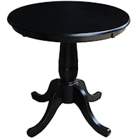 Casual 30" Single Pedestal Dining Table