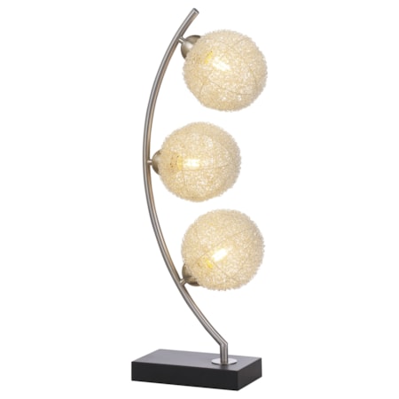 Claudia 30-inch Woven Spherical Table Lamp