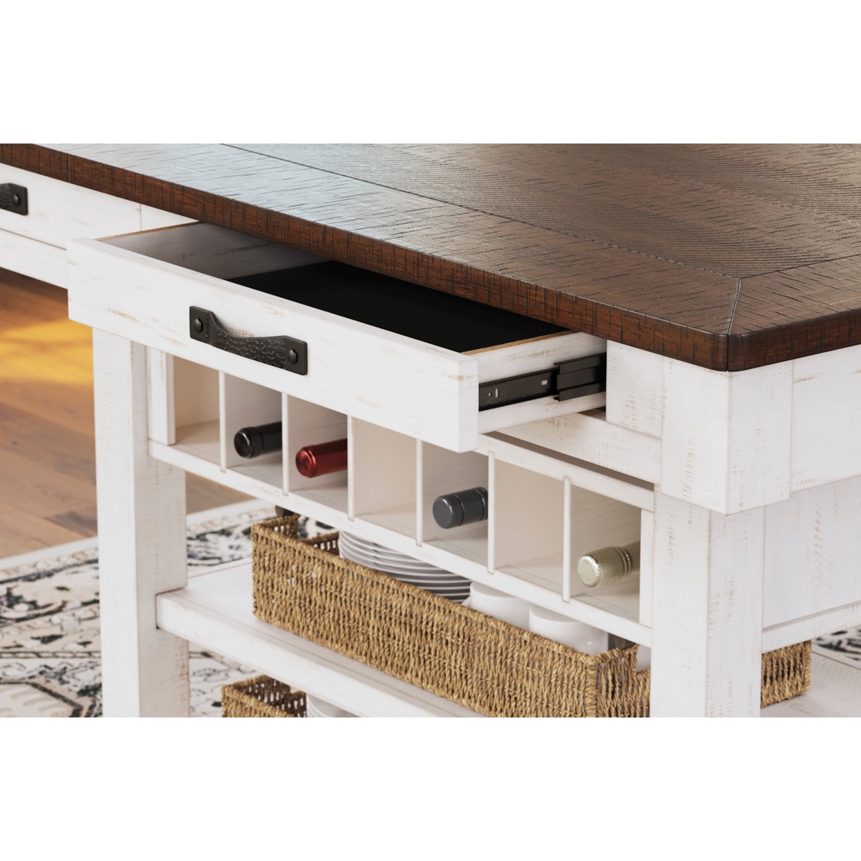 Ashley Signature Design Valebeck D546-32 Counter Height Dining Table ...