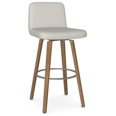 Upholstered Bar Height Swivel Stool