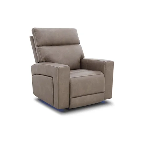 Casual Lay-Flat Power Recliner with Bluetooth Speakers