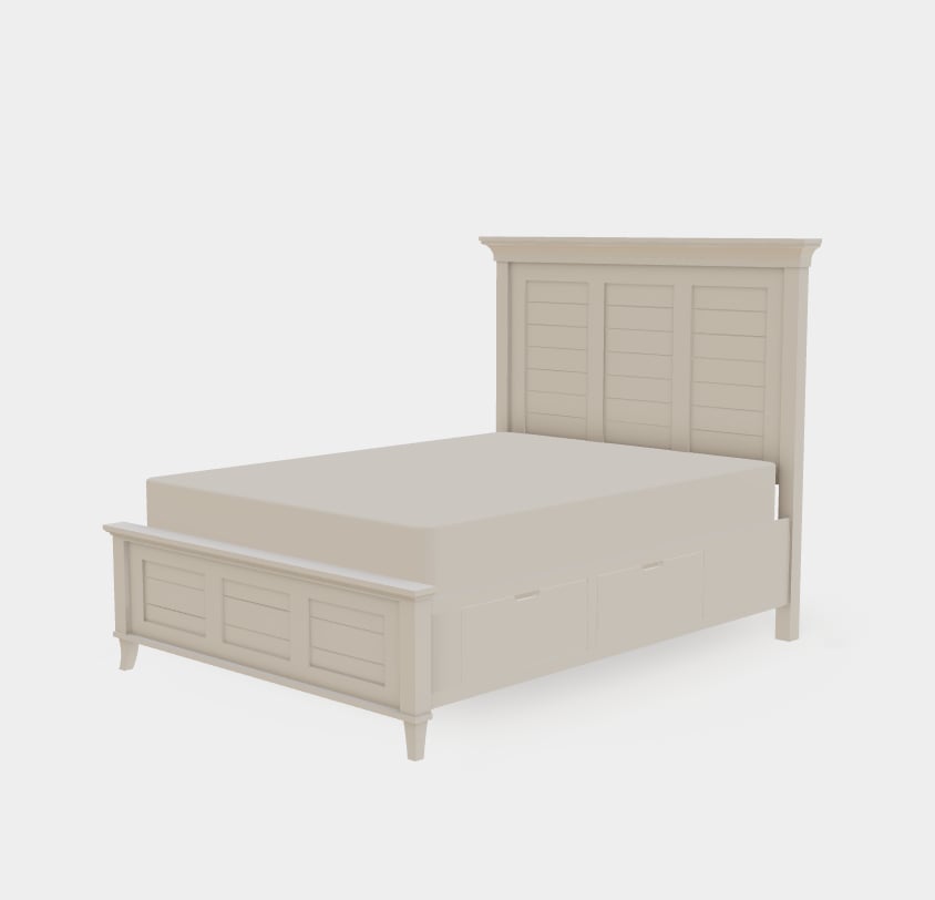 Queen Rightside Drawer Bed