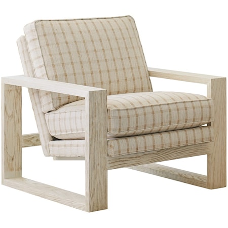 Thaynes Upholstered Chair with Exposed Wood Frame