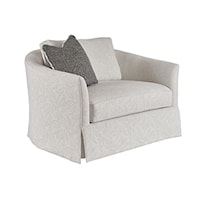 Contemporary Veneto Swivel Chair & 1/2
