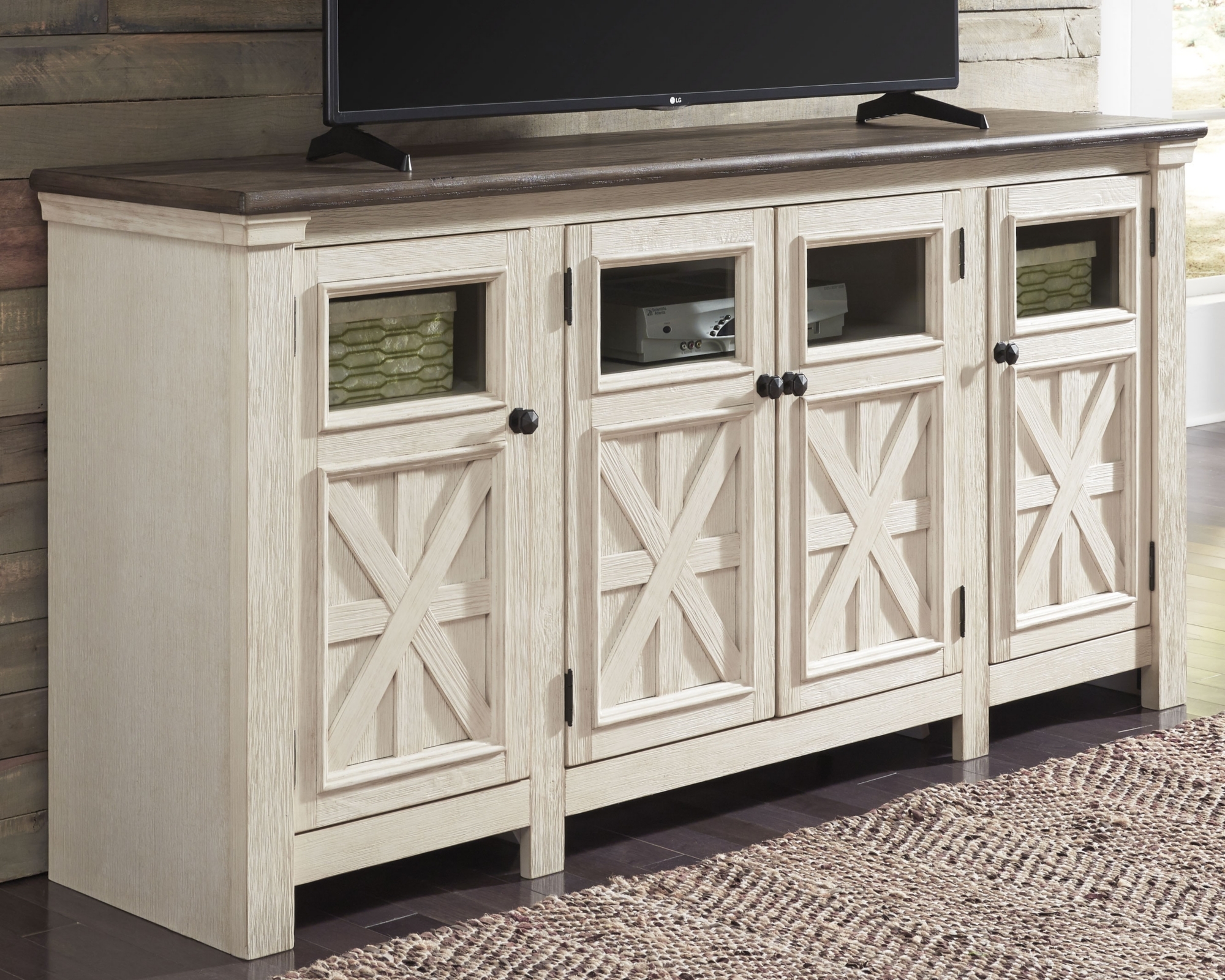Signature Design by Ashley Bolanburg Extra Large TV Stand