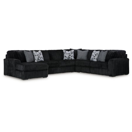 4-Piece Sectional With Chaise
