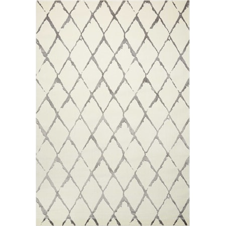 8'6" x 11'6" Ivory/Grey Rectangle Rug