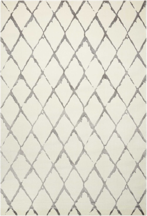 8'6" x 11'6" Ivory/Grey Rectangle Rug