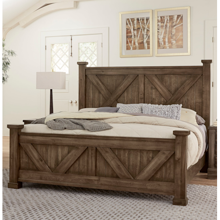 Queen Barndoor Panel Bed