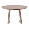 Moe's Home Collection Silas Round Solid White Oak Dining Table