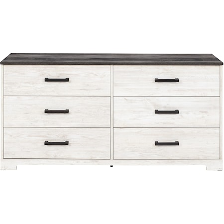 Two-Tone 6-Drawer Dresser