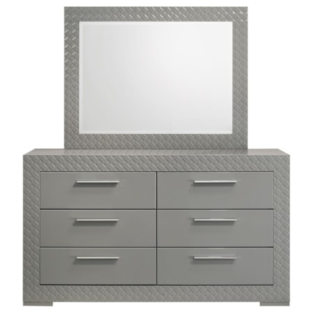 Ives 6-Drawer Dresser and Mirror