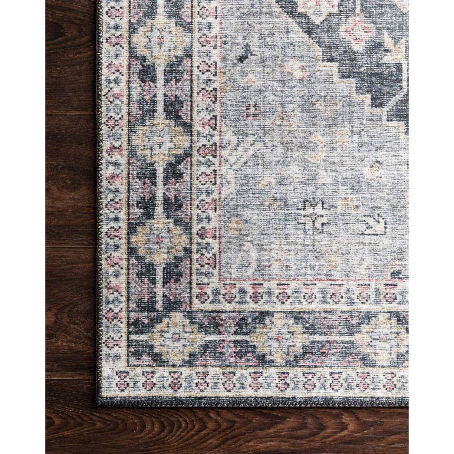Loloi Rugs Skye 7' 6" x 9' 6" Charcoal/Multi Rug