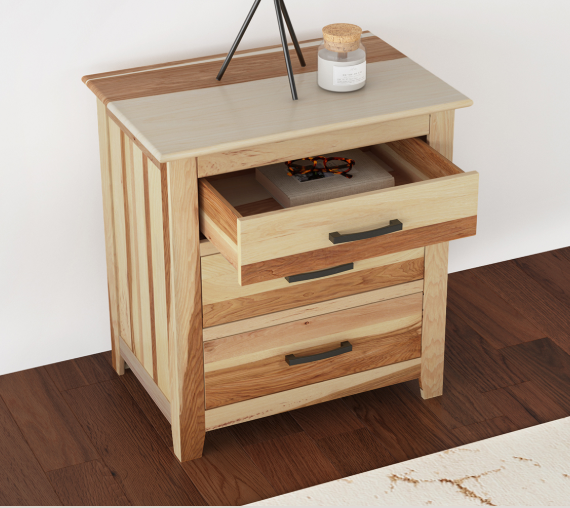 A-America Gallagher 3-Drawer Nightstand