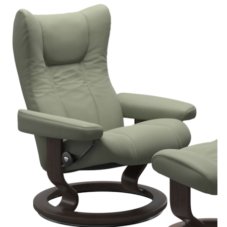 Medium Reclining Chair with Classic Base