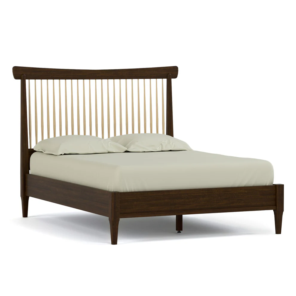 Queen Maple Spindle Bed