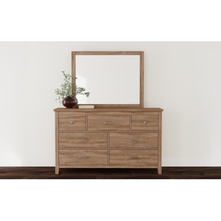 7 Drawer Dresser & Mirror Set