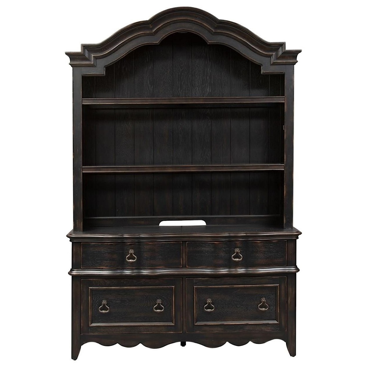 Liberty Furniture Chesapeake Storage Credenza and Hutch